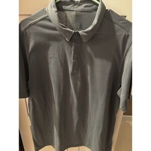 Patagonia Capilene Cool Trail Polo Shirt XL Dark Gray Cotton Hiker Outdoors